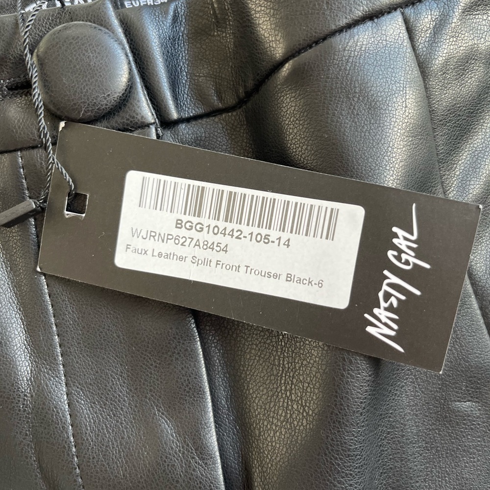 NWT Nasty Gal faux leather pants - Picture 4 of 6